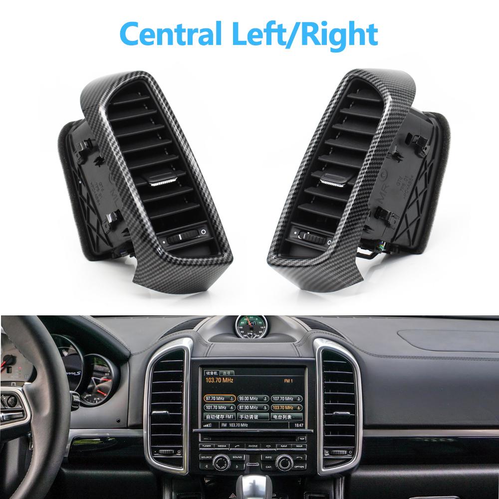 Углеродное волокно автомобиля передняя левая правая задняя решетка кондиционера переменного тока в сборе для Porsche Cayenne 958