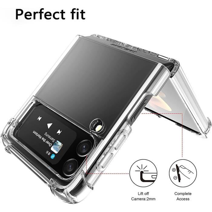 Case for Samsung Galaxy Z Flip 4 - Silicone TPU - Shockproof - Transparent - Slim - Scratch-resistant
