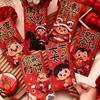 6Pcs Chinese Style 2026 New Year Red Envelope Spring Festival Envelope  Marriage Celebration