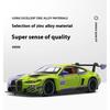 1/24 BMW M4 GT3 Купе Супер Гоночный Мини GT Сплав Металл Литой Модель Автомобиля Звук и Свет Коллекционирование Хобби Декоративное Украшение Мальчик