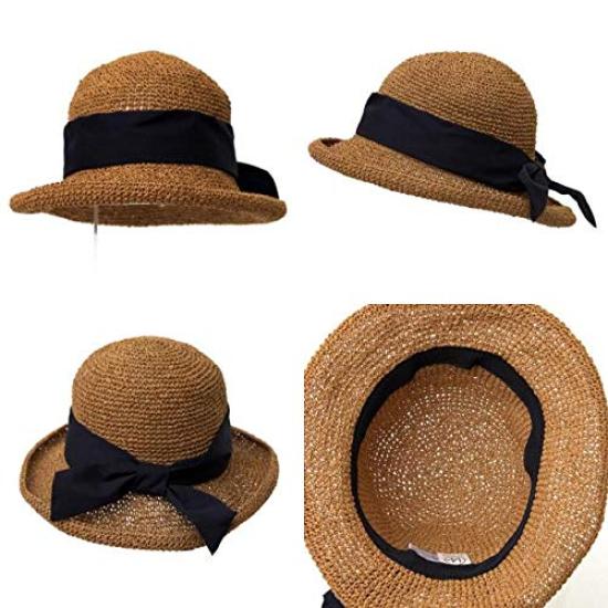 ICHIYON PLUS Straw Hat for Girls Camel (14+), Khat0066-ca-54,