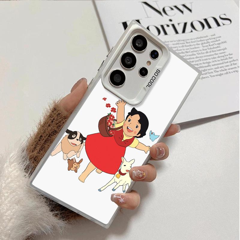 Heidi Cartoon Cute Shockproof Phone Case for Samsung Galaxy S26 Edge S25 Ultra S24 FE S23 Plus S21 Cover Anti Fall Fundas