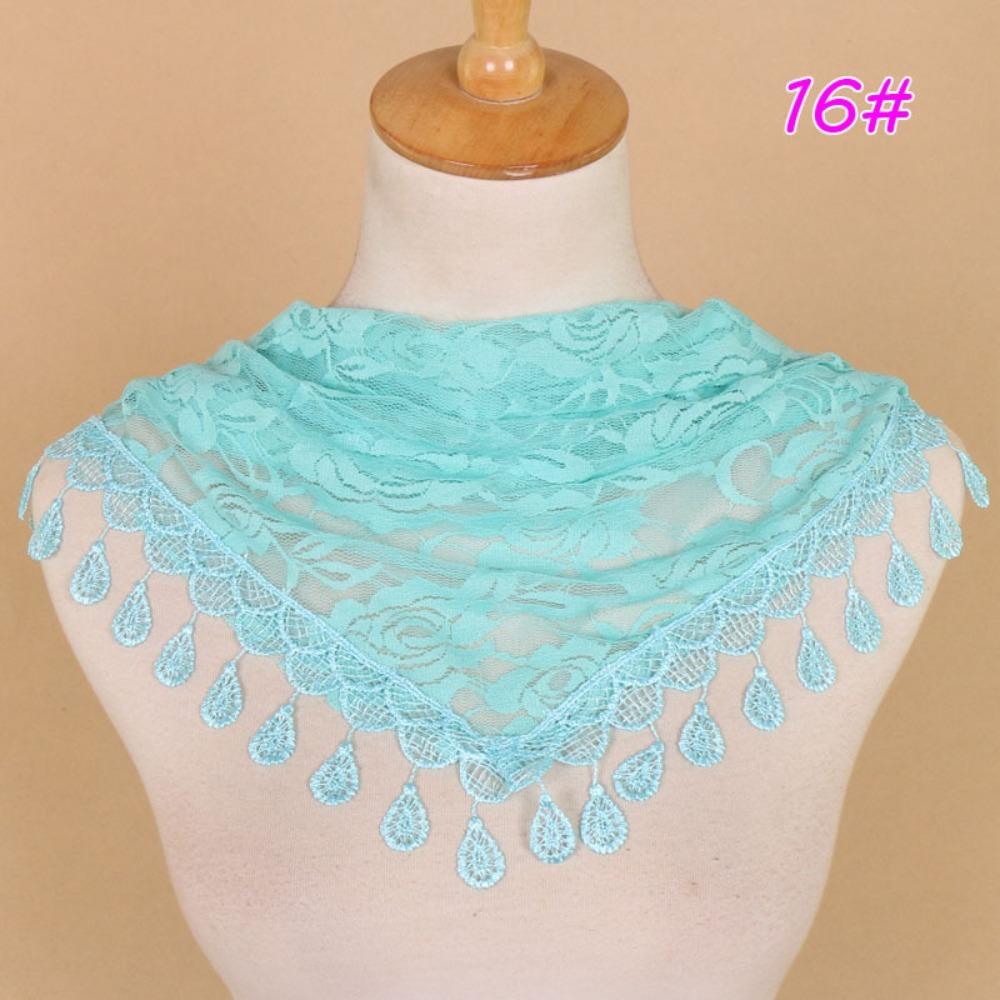 Polyester Triangle Veil Scarf Women Church Prayer Headband Fashion Turban