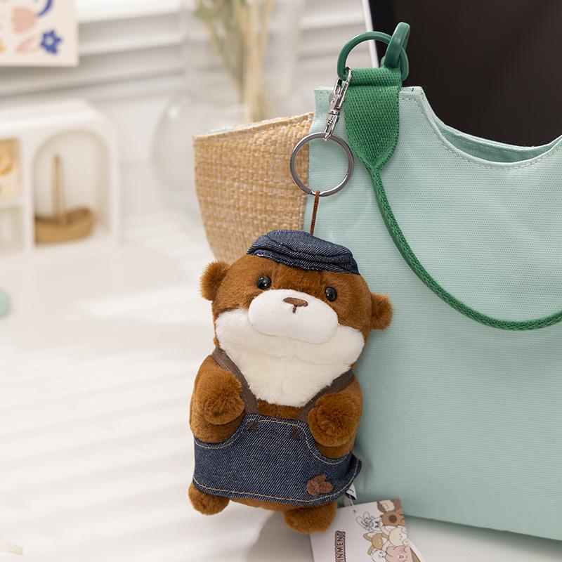 Adorable Ussou Sauce Water Otter Plush Keychain Doll Super Soft Comfort Toy Gift