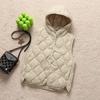 Arrivals Women Fashion Ultralight Thin Hooded Down Jackets Spring Winter Female Korean Slim Fit Sleeveless Puffer Coat