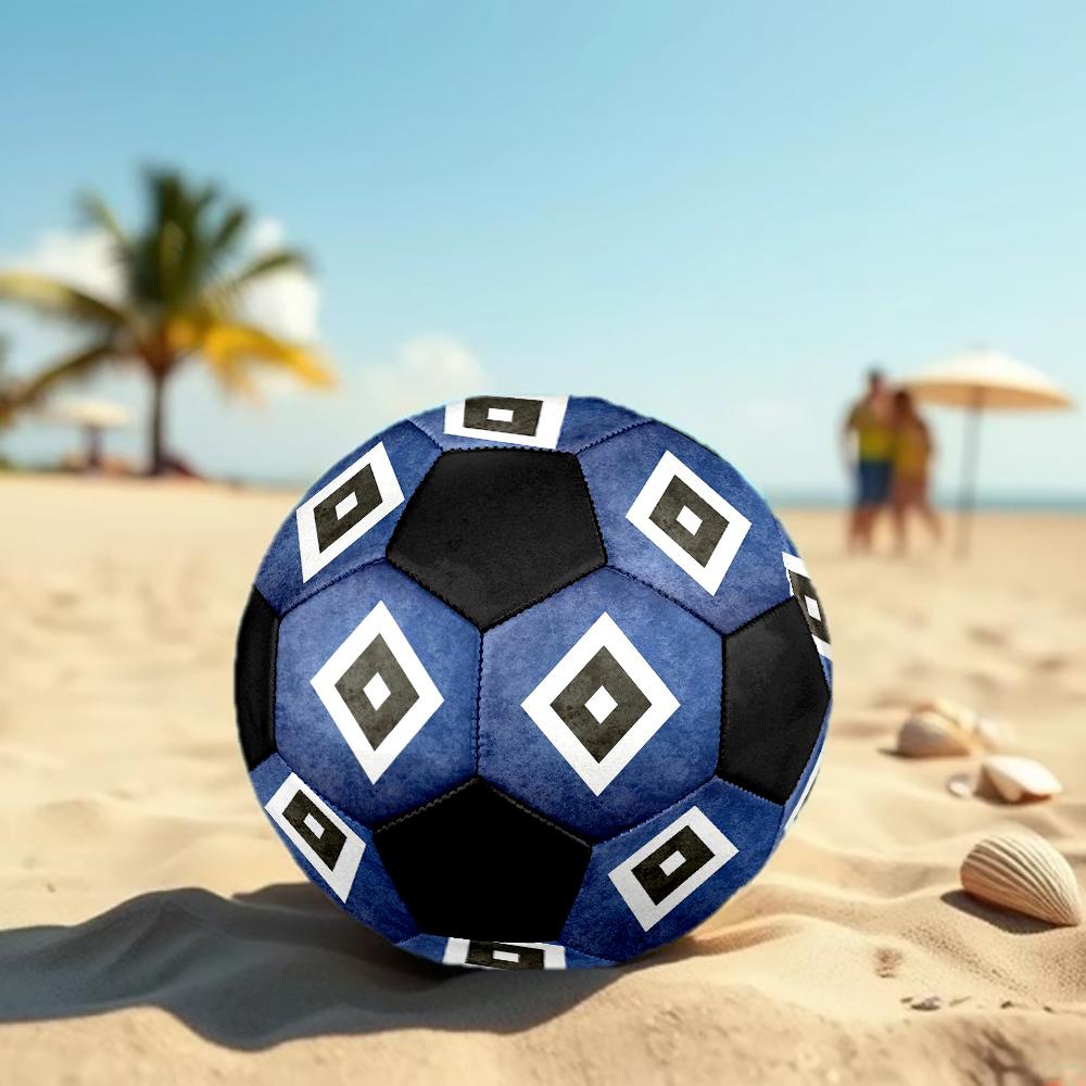 Hamburger SV HSV size5 Soccer Ball, colorful, suitable for all ages, machine-stitched, PVC material, competition grade,durable and high bounce