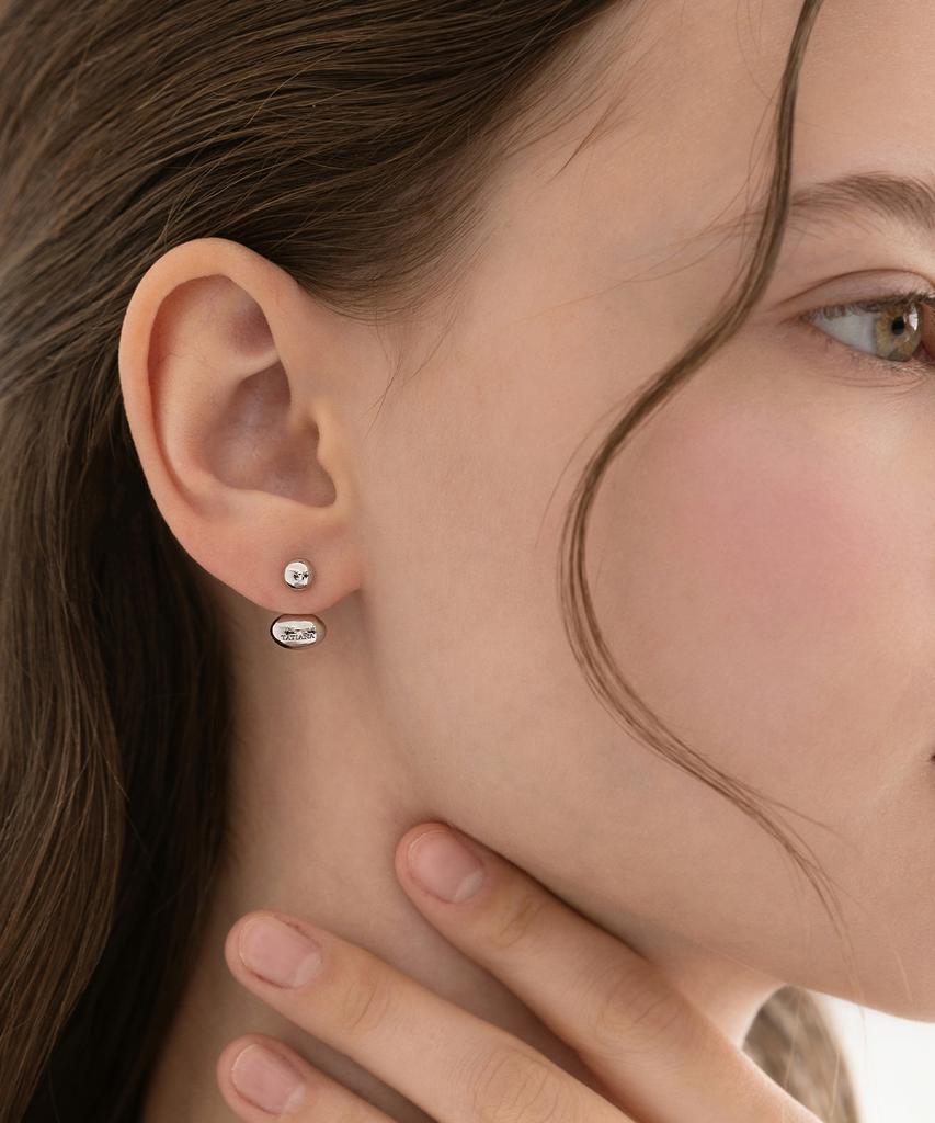 Татьяна Каменные Серьги-Гвоздики Ear Jacket Серьги Ec3299