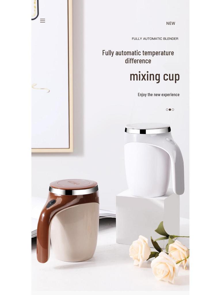 Portable Automatic Magnetic Stirring Insulated Stainless Steel Coffee Cup