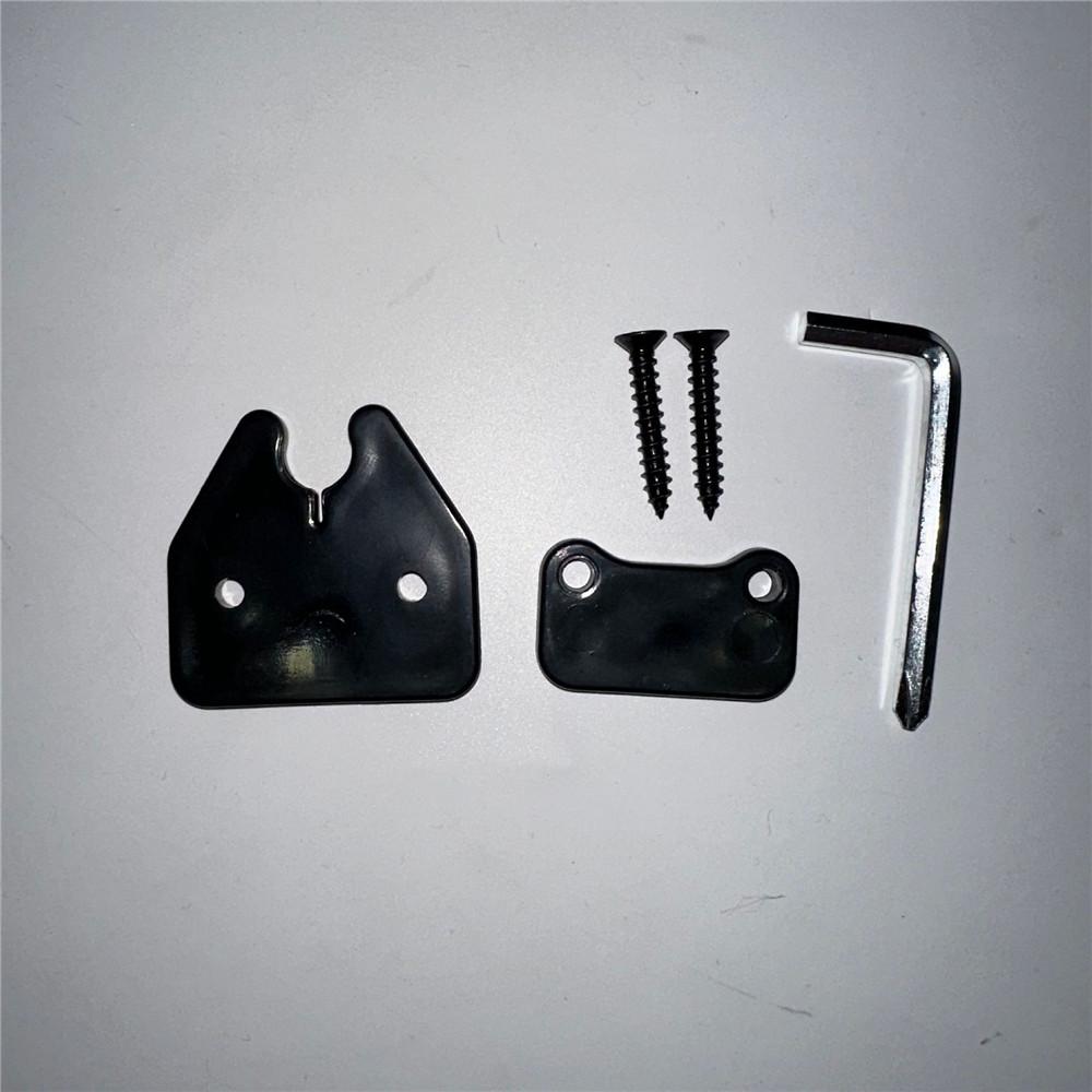 New Black Sun Visor Clip Retaining Set With Screws For Dodge Ram 1500 2019-2022