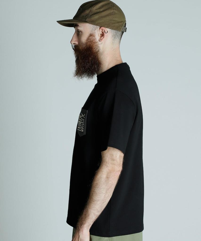 Schott STUDS T-SHIRT SPIDER Футболка со стразами, Мужская, Размер 2XL, 010, Черный, 782-5134011
