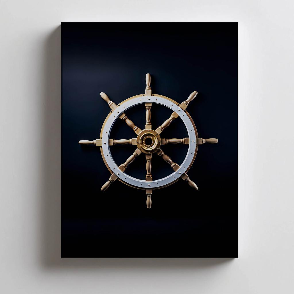 Navigational Elegance Navigational Elegance, 40X50 Cm, Black Aluminum Frame, 230 Gsm Matte Paper
