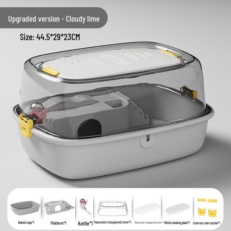 Акриловый замок-клетка для хомяков с прозрачным окном - для помещений, полный комплект