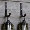 2/10set Rack Wall Mount J Hook with Screws Carbon Steel Wall Hanging Storage Hooks Racks Garage Organize Multi-Purpose Holders