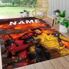 Custom Name Spider-Man Mask Carpet Rug Customizable Soft Washable Anti-Slip Home Living Room Sofa Mats Personalized Rug. 090918