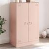 VidaXL Buffet Pink 67x39x107 Cm Steel, Cabinet, Sideboard, Storage Cabinet, Cabinets, Cupboard, Highboard, 841662