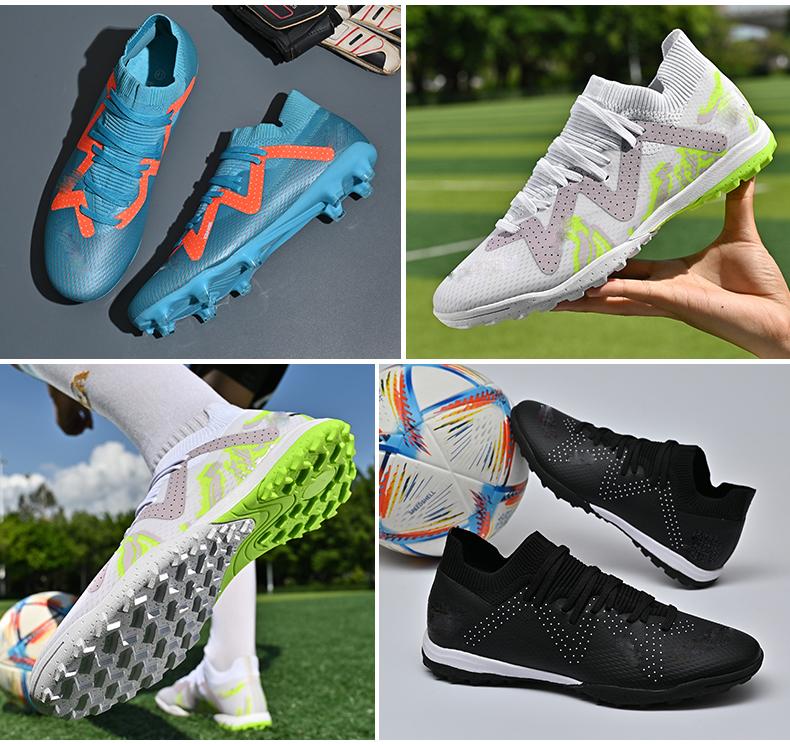 Мужские футбольные бутсы с высоким верхом Broken Nails TF Anti-slip Long Nails AG Professional Trainer Football Soccer Shoes для мужчин