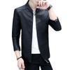 Men's Leather Clothing Spring and Autumn New Black Handsome PU Leather Jacket Korean Version Slim Motorcycle Jacket