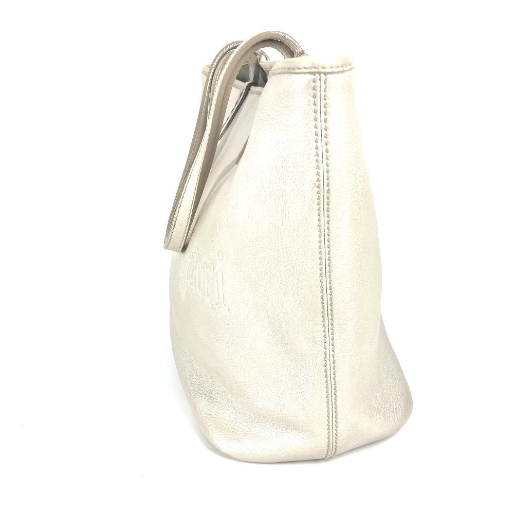 BVLGARI S.bulgari logo Sotirio Shoulder Bag Tote Bag Leather Silver