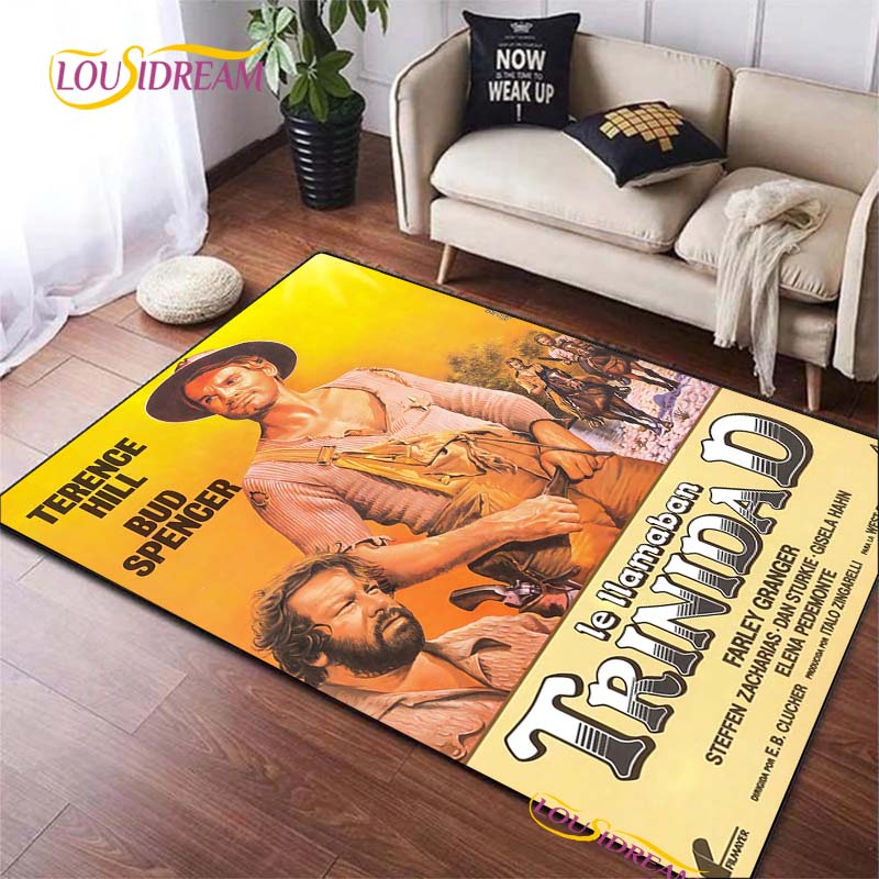 Bud Spencer & Terence Hill Carpet for Living Room Bedroom Rug Kitchen Door Kids Unslip Floor Mats photography props Alfombra Rug