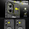 Для чехла Poco F7 5G Магнитный держатель Кольцо Бронированные Противоударные Чехлы для Xiaomi Mi Poko Little F7 PocoF7 Сдвижная Крышка Объектива
