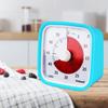 Таймер обратного отсчета Детский будильник Инструмент для управления временем с ночником и защитным чехлом Визуальный таймер на 60 минут Бесшумный режим