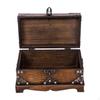 Jewelry Box Lockable Antique Treasure Chest Decor Multifunctional Practical Small Wooden Lock