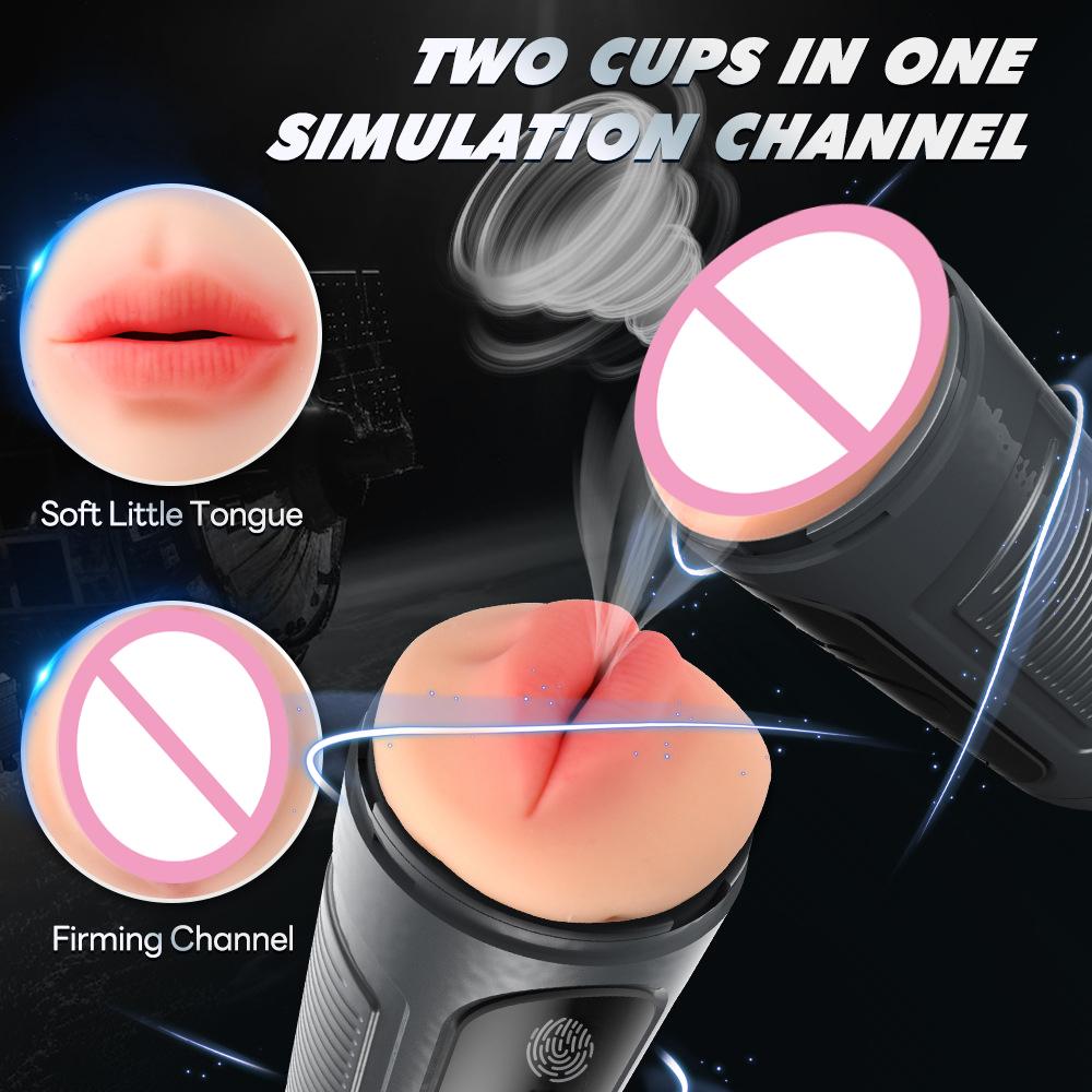 Автоматическая мужская вагина оральный мастурбатор чашка двухканальная секс машина минет мастурбация вибратор товары для взрослых секс игрушки для мужчин