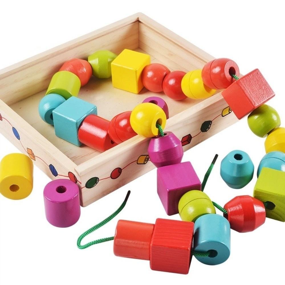 Colorful Wooden Toys Matching Game Early Educational Toys Color Shape Matching Puzzle Toddler Play