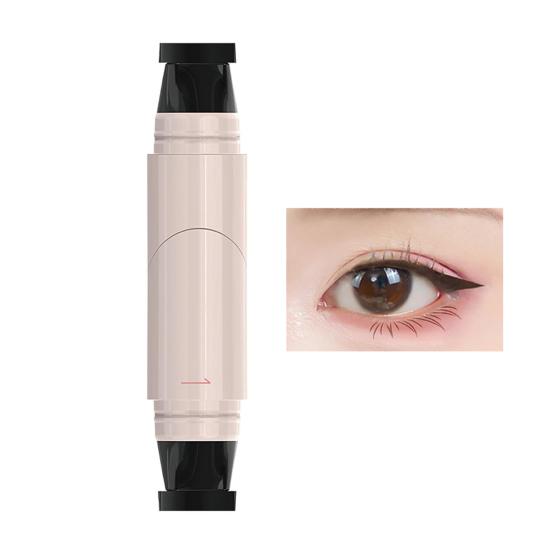 Yousheng 2.1ML Double Head Precision Eyeliner Stamp Long-Lasting Waterproof Smudge-proof Liquid Eyeliner Pen Easy Cats Eye Stencil Makeup Tool