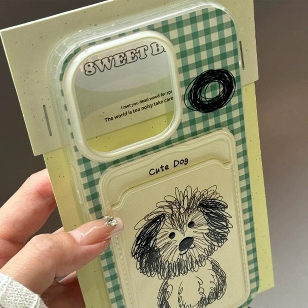 Lanyard Card Holder Mobile Phone Case Line Puppy Domestic Android for For Huawei NOVA for Honor 90 Creative Internet Celebrity Case