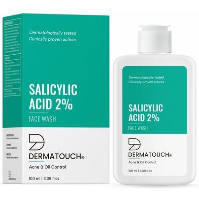 DERMATOUCH Салициловая кислота 2% для умывания лица | Для борьбы с акне и жирностью кожи | Подходит для всех типов кожи | Для мужчин и женщин | 100 мл