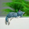 Мини-фигурки кошек Очаровательные Компактная модель кошки из ПВХ Фигурки на приборную панель для автомобиля для прицепа Автодома Грузовика Автомобиль Седан Пикап Спальня