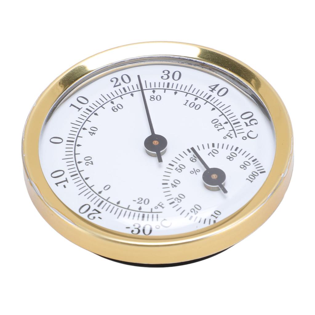 Комнатный термометр-гигрометр по Фаренгейту, Цельсию, алюминиевый сплав, настенный измеритель температуры и влажности