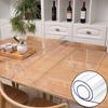 1mm Transparent Resistant PVC Table Cover Water Protector Non-slip Tablecloth