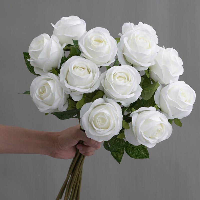 Rosa Artificial Anna Bouquet For Wedding Centerpieces And Decoration Event