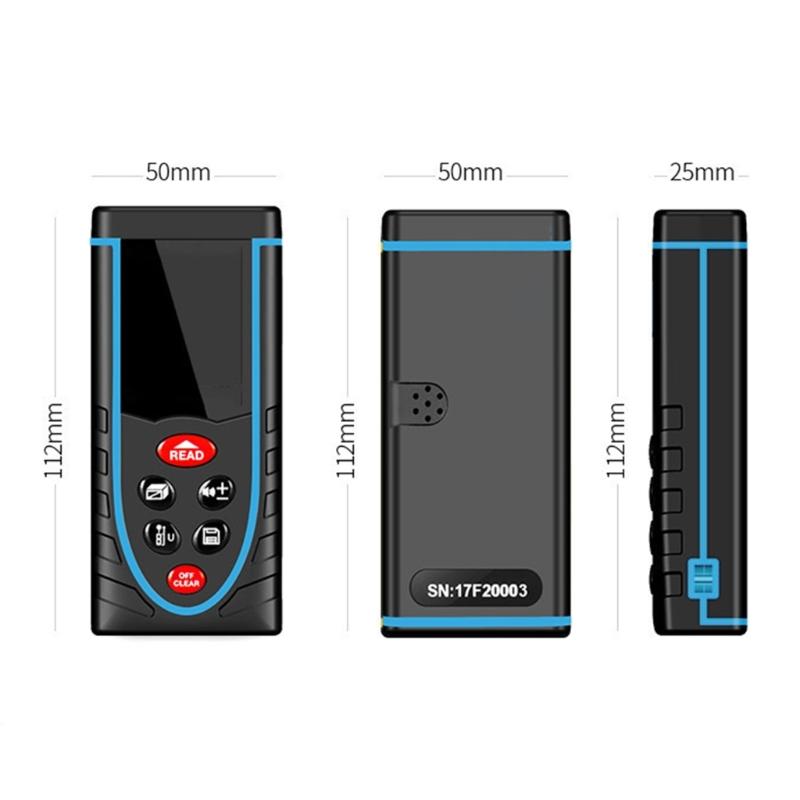 Efficient Distance Measuring Tool Rangefinder with Rechargeable Battery Fast and Accurate Measurements in Multiple Mode