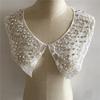 White I Bead Embroidery Sequins Embroidery Clothing Accessories Lace Lace Collar Diy Decorative Dress Clothes Neckline Accessories