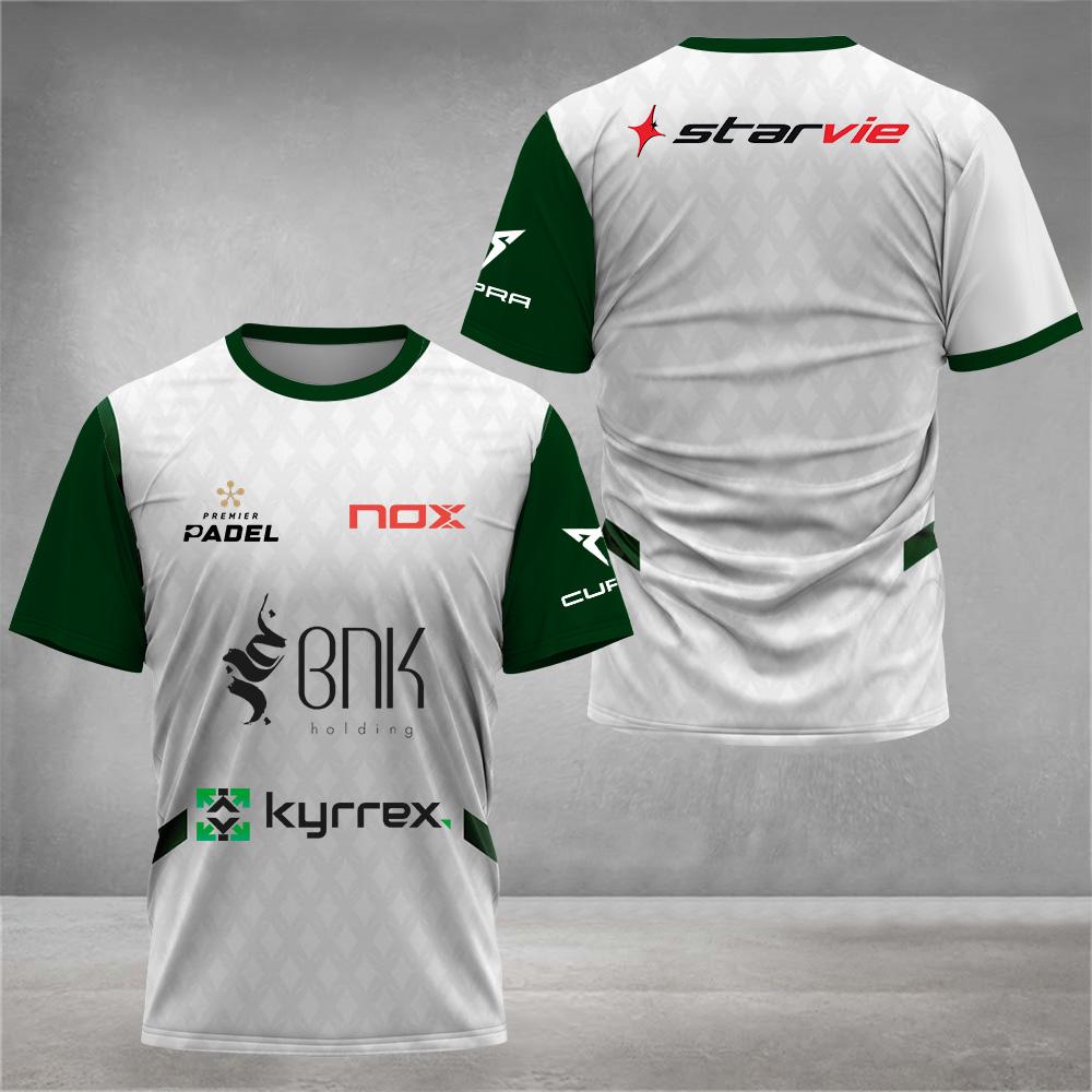 Быстросохнущая футболка для падел-тенниса для мужчин, удобная, дышащая, с круглым вырезом, с коротким рукавом, одежда для улицы, бадминтон, бега