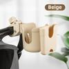 2 in 1 Universal Plastic Bicycle Stroller Cup Holder Water Bottle Organizer with Phone Stander Anti-Slip Design Bike Cup Holder