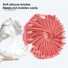 2шт силиконовая щетка для ванны с мягкой щетиной, массажная очищающая щетка для тела, противоскользящая ручка, щетка для тела
