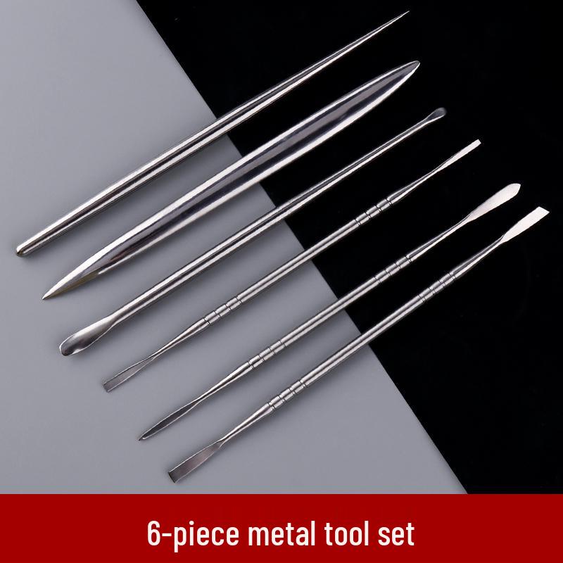 Stainless Steel Clay Sculpture Tool Set: Spatula & Eye Knife