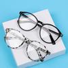 Новые унисекс очки с круглыми оправами с леопардовым принтом, защищающие от синего света и излучения, очки для близорукости, оптические очки -1.0~-4.0