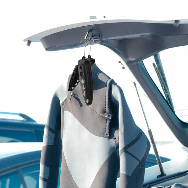 Wetsuit Hanger Diving Rack Drysuit Dive Boots Shoes Hanger Multi-Purpose Wetsuit Hanger Foldable Surfing Suit Hangers