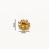 100/200pcs 6mm Alloy Flower Spacer Beads Daisy Metal Jewelry Spacers for Bracelet Necklace Jewelry Making Accessories