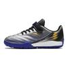 Детские нескользящие прочные низкие футбольные бутсы Детские кроссовки Серебристые Черные Синие A312422288-1