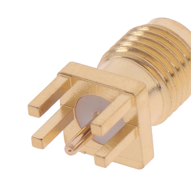 10X 1,6 мм Sma гнездовой разъем, гайка для припоя, край печатной платы, зажим для прямой установки, РЧ-разъем