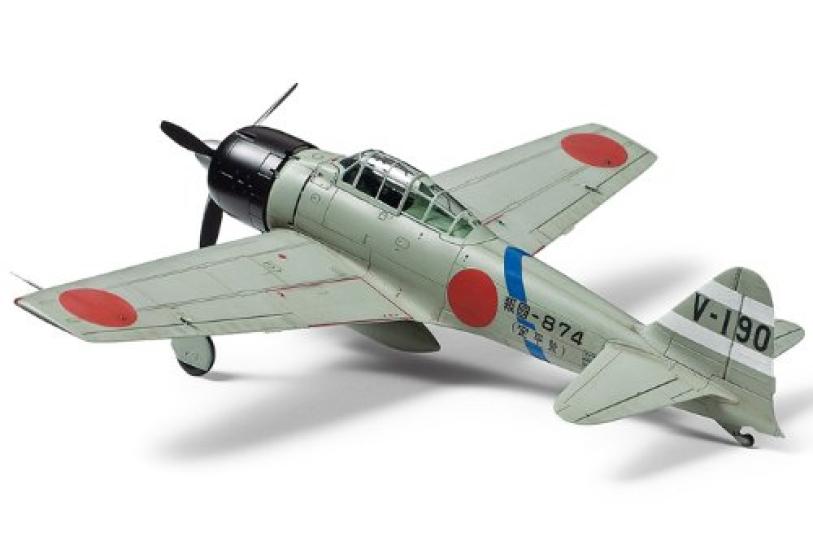 Коллекция Tamiya Warbird, японский военно-морской палубный истребитель Mitsubishi Zero Type Type 32, пластиковая модель 60784 1/72 № 84