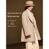 Women's Alpaca Wool Blend Double-Faced Shawl Lapel Coat