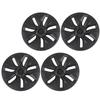 4 шт. 19-дюймовых колпака ступицы колеса, матово-черные, устойчивые к царапинам, стильные, крутые, замена для Tesla Model Y 2020–2023 гг.