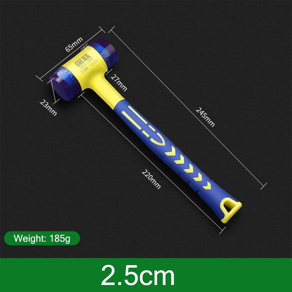 Plastic Handle Installation Hammer Non-slip Hand Repair Tool Rubber Hammer  Door Window Floor